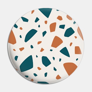 Trendy Pastel Modern Terrazzo Pattern Pin