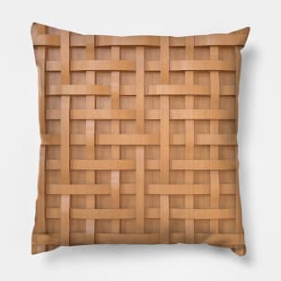 Wood Weave Pattern Pillow