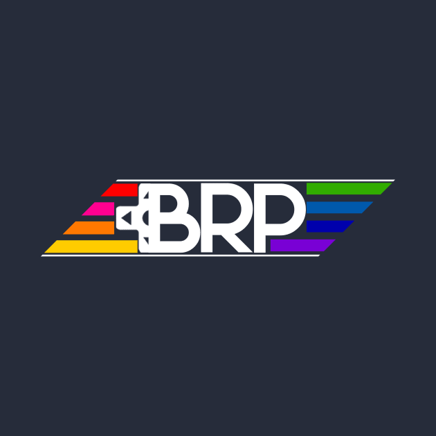 Boss Rush Pride Logo White and Rainbow by Boss Rush Media | Boss Rush Network