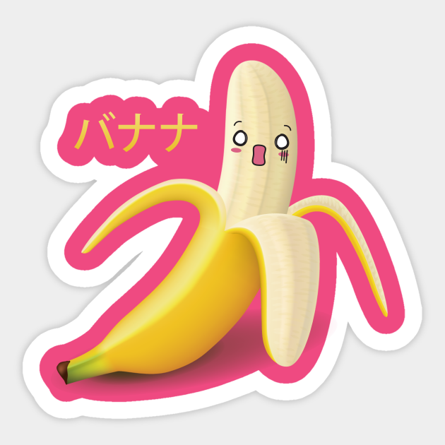 Cute Japanese Banana - Anime Style Kawaii Food - Kawaii Food - Sticker | TeePublic Cute Japanese Banana - Anime Style Kawaii Food - Kawaii Food - Sticker | TeePublic