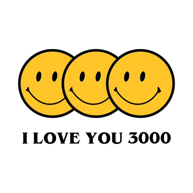 I Love You 3000 Yellow Smiley Face by alifianjoni