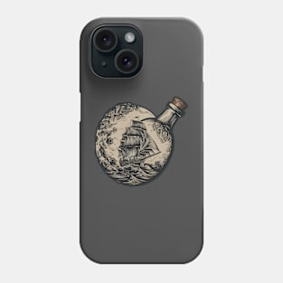 Sailing Ship In A Bottle Phone Case