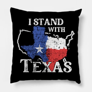 I Stand With Texas Pillow