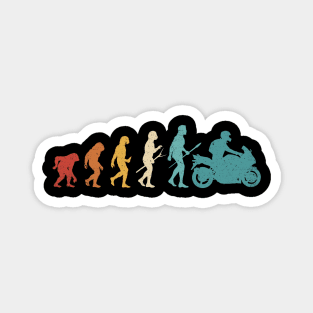 motorcycle evolution funny motorcycle gifts Magnet