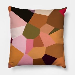 Retro patch work geometric shapes Pillow