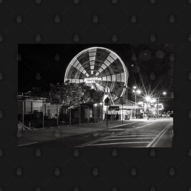 The Wonder Wheel at Night by ShootFirstNYC