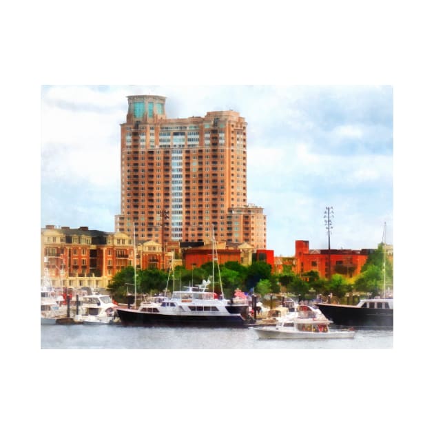 Baltimore MD - Boats at Inner Harbor by SusanSavad