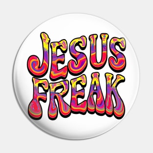 Jesus Freak - 60's Retro Design Pin