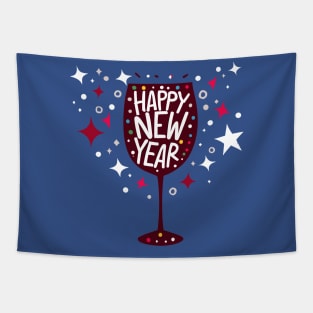 Happy New Year Tapestry