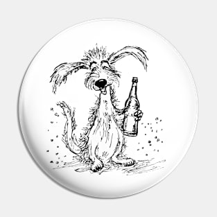 Funny dog Pin