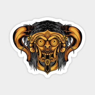 barong devil illustration Magnet