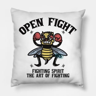 open fight bee Pillow