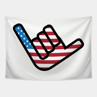 Hang Loose - American Flag Tapestry