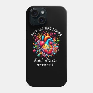 KEEP THE BEAT STRONG Phone Case