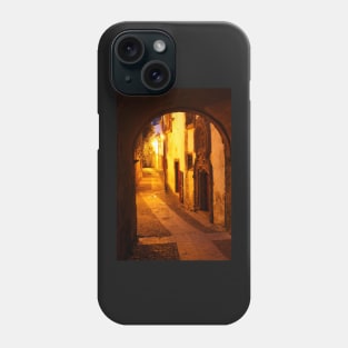 Arco de Almedina, old town, Coimbra, Portugal, city, evening, dusk Phone Case