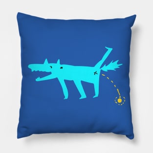 Blue Dog Pillow