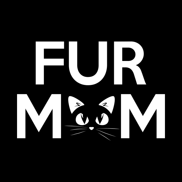 Fur Mom Adorable Crazy Cat Lady Kitty Mama by theperfectpresents