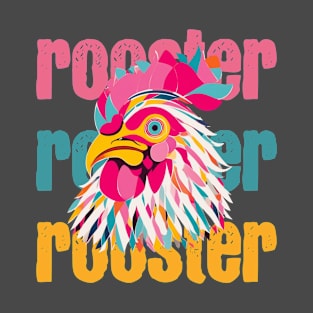 Cute Rooster minimalist style art T-Shirt