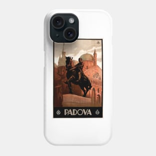 PADOVA ITALY Padua Gattamelata Vintage Italian ENIT Travel Phone Case