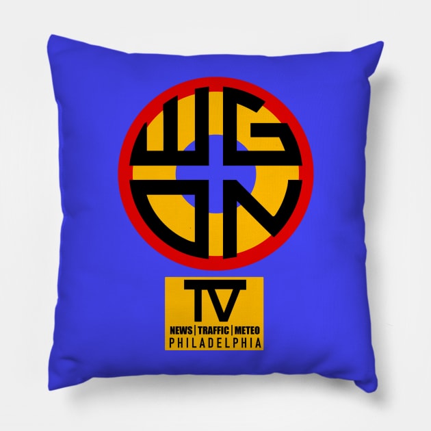 Zombies Tv channel Pillow by buby87