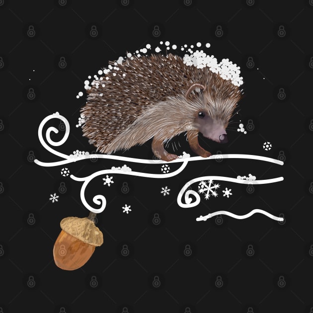 Hedge hog white by GULSENGUNEL