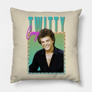 Conway Twitty - Retro 70s Pillow