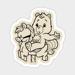 care bear with horseback Magnet