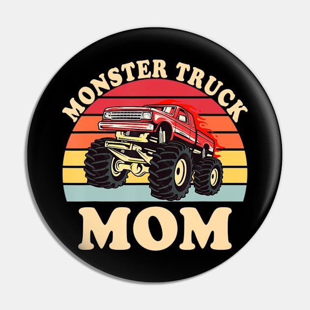 Monster Truck Mom Vintage Monster Truck Pin by maily.art