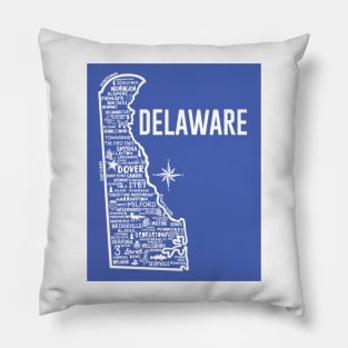 Delaware Map Pillow