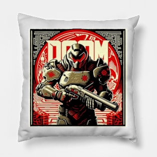 Doom Guy Ornate Pillow