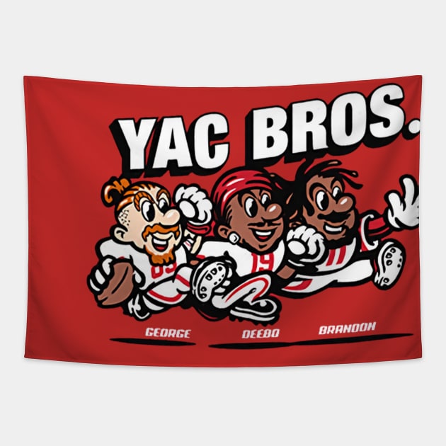 George Kittle Yac Bros Tapestry by Chunta_Design