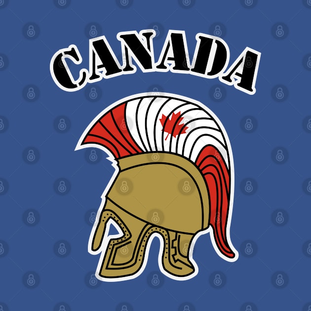 Canada Flag Helmet by TrickyGraphics