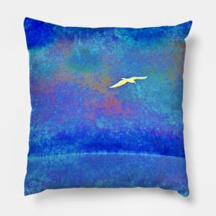 Seabird in flight Pillow