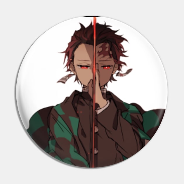  Great Eastern Entertainment Demon Slayer- Tanjiro Pin:  Clothing, Shoes & Jewelry