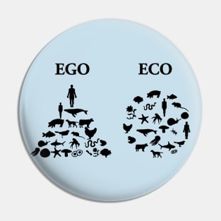 ECO beats EGO Pin