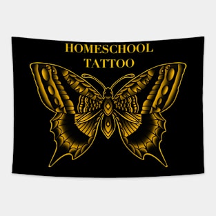 HomeSchoolTattoo Yellow Butterfly Tapestry