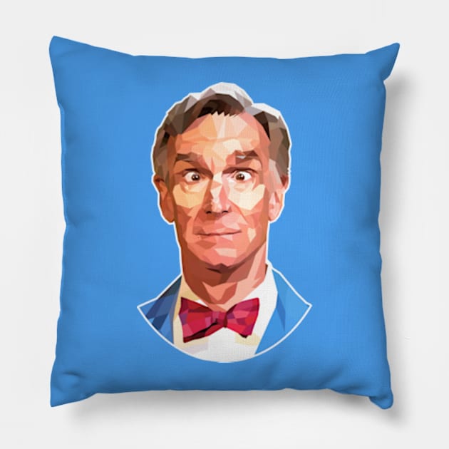 Funny Bill Nye Pillow by Worldengine