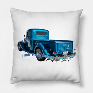 1936 Ford Deluxe Model 67 Pickup Truck Pillow