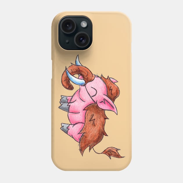 Piggy Mammoth Phone Case by KristenOKeefeArt