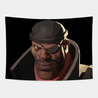 Low Poly Demoman Tapestry