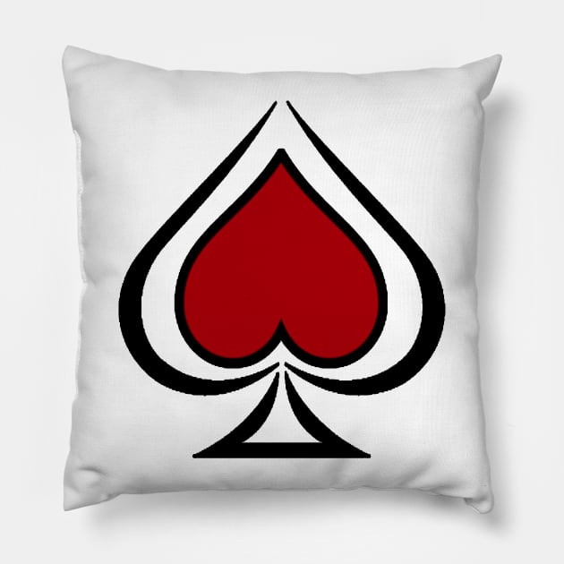 Spade Heart Pillow by Underground Cargo