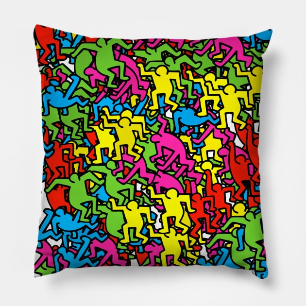 people color pattern Pillow by by fend