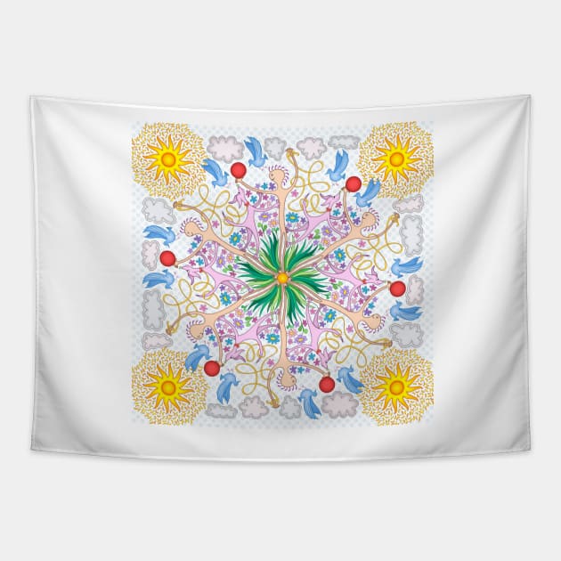 Wagamuffin Loose Leash Tapestry by becky-titus