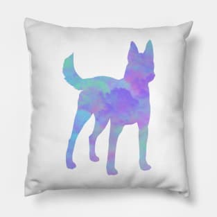 Rainbow Pastel Belgian Malinois Dutch Shepherd Pillow