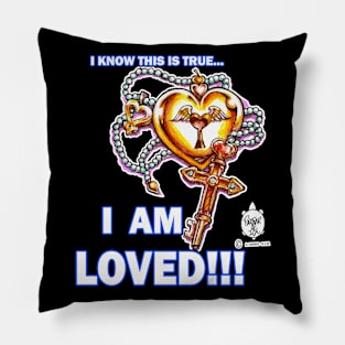 I AM LOVED (LOCKET AND KEY) Pillow