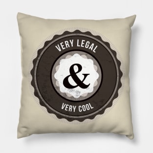 Very Legal & Very Cool - Logo 2 Pillow