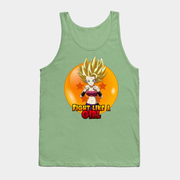 Caulifla Fight Like A Girl 5 Star Dragon Ball Background