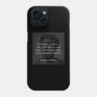 Marcus Aurelius's Inquiry: Discovering Your Unique Purpose Phone Case