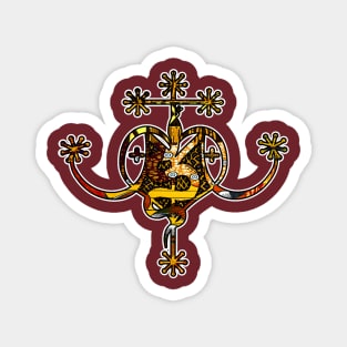 Earthy Marie Laveau Veve Sigil Magnet