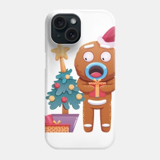 Christmas Sticker, Ginger Man Sticker Phone Case